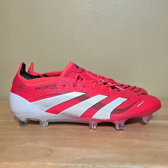 Adidas Predator Elite FG Soccer Cleats Red Pure Victory Pack ID3882 Men's 6.5 - Picture 1 of 7